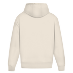 Distorted – White Sand Oversize Hoodie – Streetwear für Väter – Rückenansicht | Vaterstück