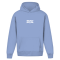 Distorted – Powder Blue Oversize Hoodie – Streetwear für Väter – Frontansicht | Vaterstück