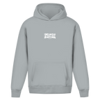 Distorted – Light Asphalt Oversize Hoodie – Streetwear für Väter – Frontansicht | Vaterstück