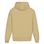 Legendary Dad – White Sand Oversize Hoodie – Streetwear für Väter – Rückenansicht | Vaterstück