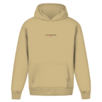 Legendary Dad – White Sand Oversize Hoodie – Streetwear für Väter – Frontansicht | Vaterstück