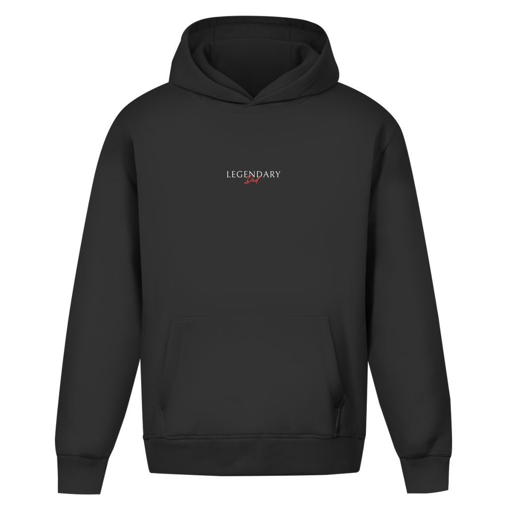 Legendary Dad – Desert Sand Oversize Hoodie – Streetwear für Väter – Frontansicht | Vaterstück