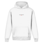 Legendary Dad – White Oversize Hoodie – Streetwear für Väter – Frontansicht | Vaterstück