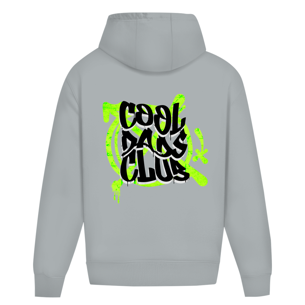 Cool Dads Club Graffiti – Light Asphalt Oversize Hoodie – Streetwear für Väter – Rückenansicht | Vaterstück