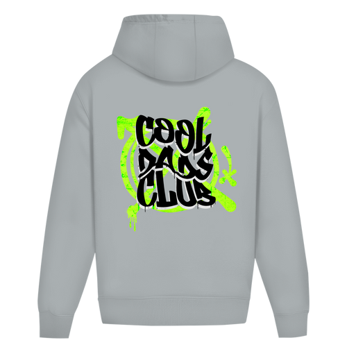Cool Dads Club Graffiti – Light Asphalt Oversize Hoodie – Streetwear für Väter – Rückenansicht | Vaterstück