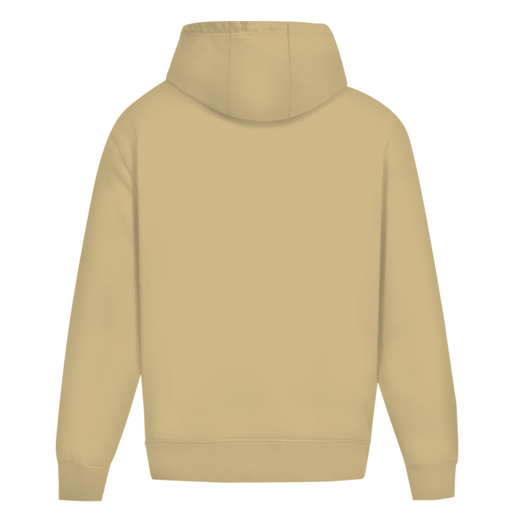 Dad Universe – White Sand Oversize Hoodie – Streetwear für Väter – Rückenansicht | Vaterstück