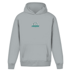 Dad Universe – Light Asphalt Oversize Hoodie – Streetwear für Väter – Frontansicht | Vaterstück