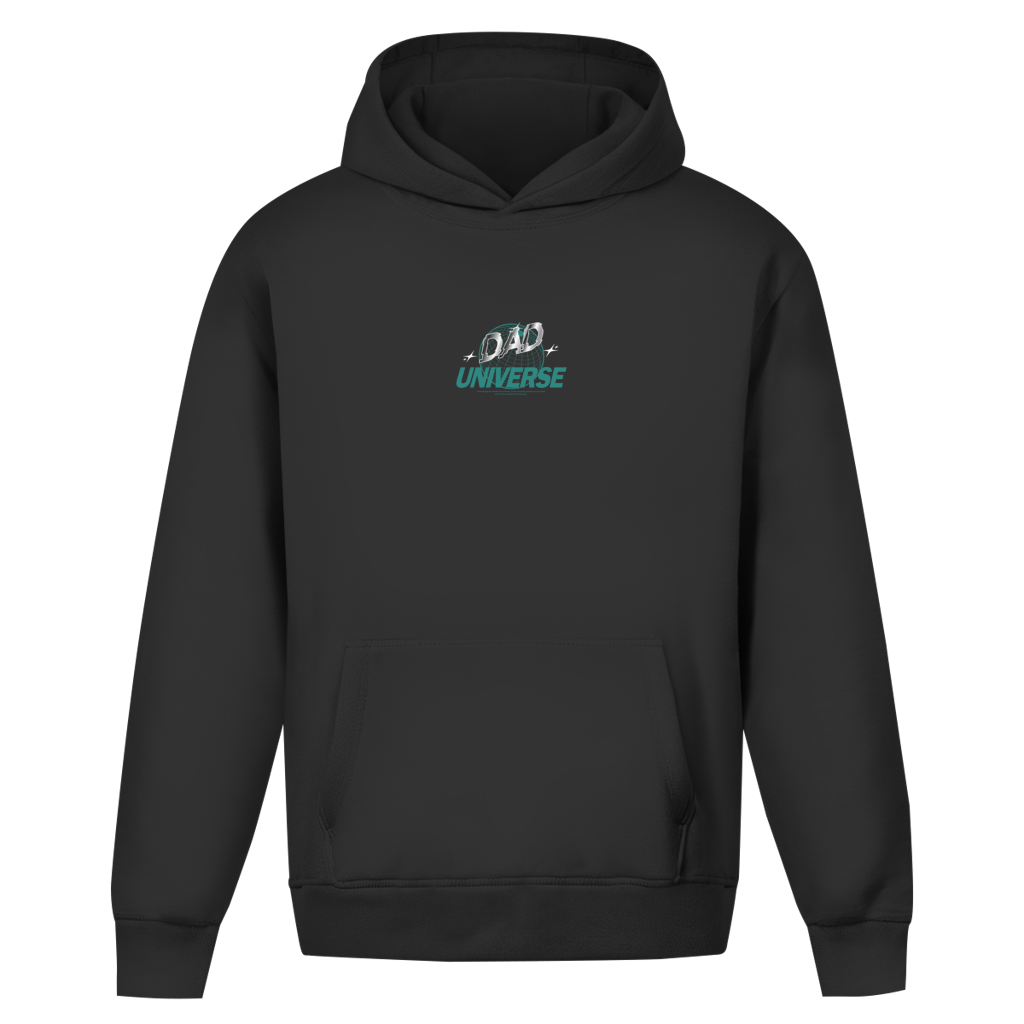 Dad Universe – Desert Sand Oversize Hoodie – Streetwear für Väter – Frontansicht | Vaterstück