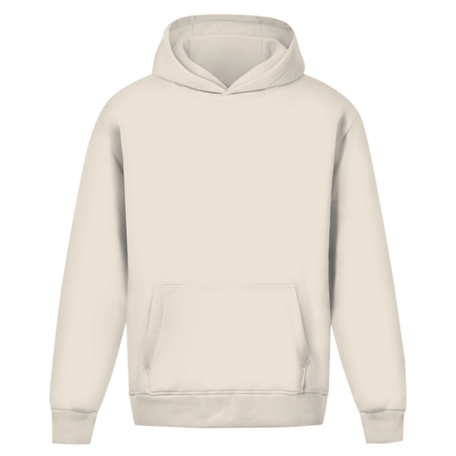 Sacred Guardian – White Oversize Hoodie – Streetwear für Väter – Frontansicht | Vaterstück