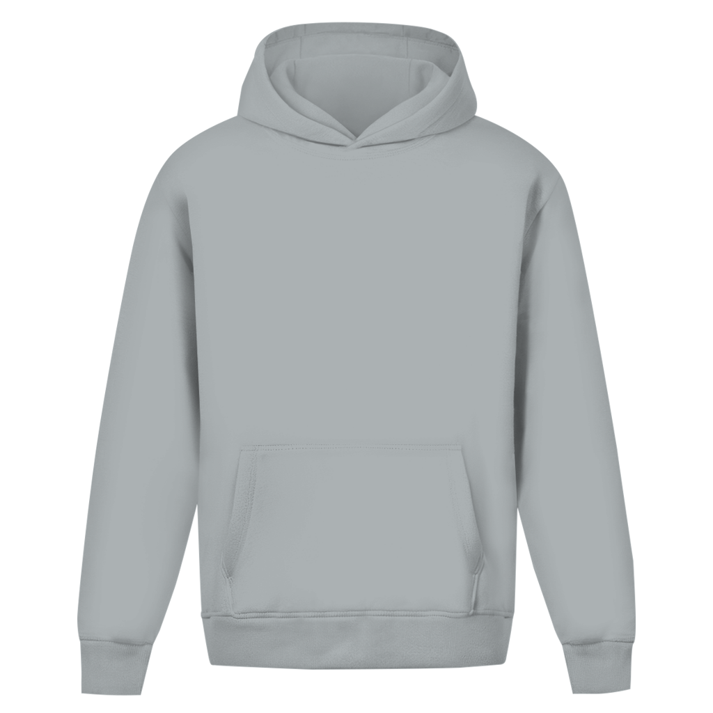 Sacred Guardian – Light Asphalt Oversize Hoodie – Streetwear für Väter – Frontansicht | Vaterstück