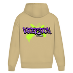 Vaterstck Clothing Graffiti – White Sand Oversize Hoodie – Streetwear für Väter – Rückenansicht | Vaterstück
