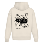 Cool Dads Club – White Sand Oversize Hoodie – Streetwear für Väter – Rückenansicht | Vaterstück
