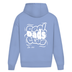 Cool Dads Club – Powder Blue Oversize Hoodie – Streetwear für Väter – Rückenansicht | Vaterstück