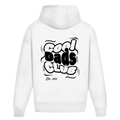 Cool Dads Club – White Oversize Hoodie – Streetwear für Väter – Rückenansicht | Vaterstück