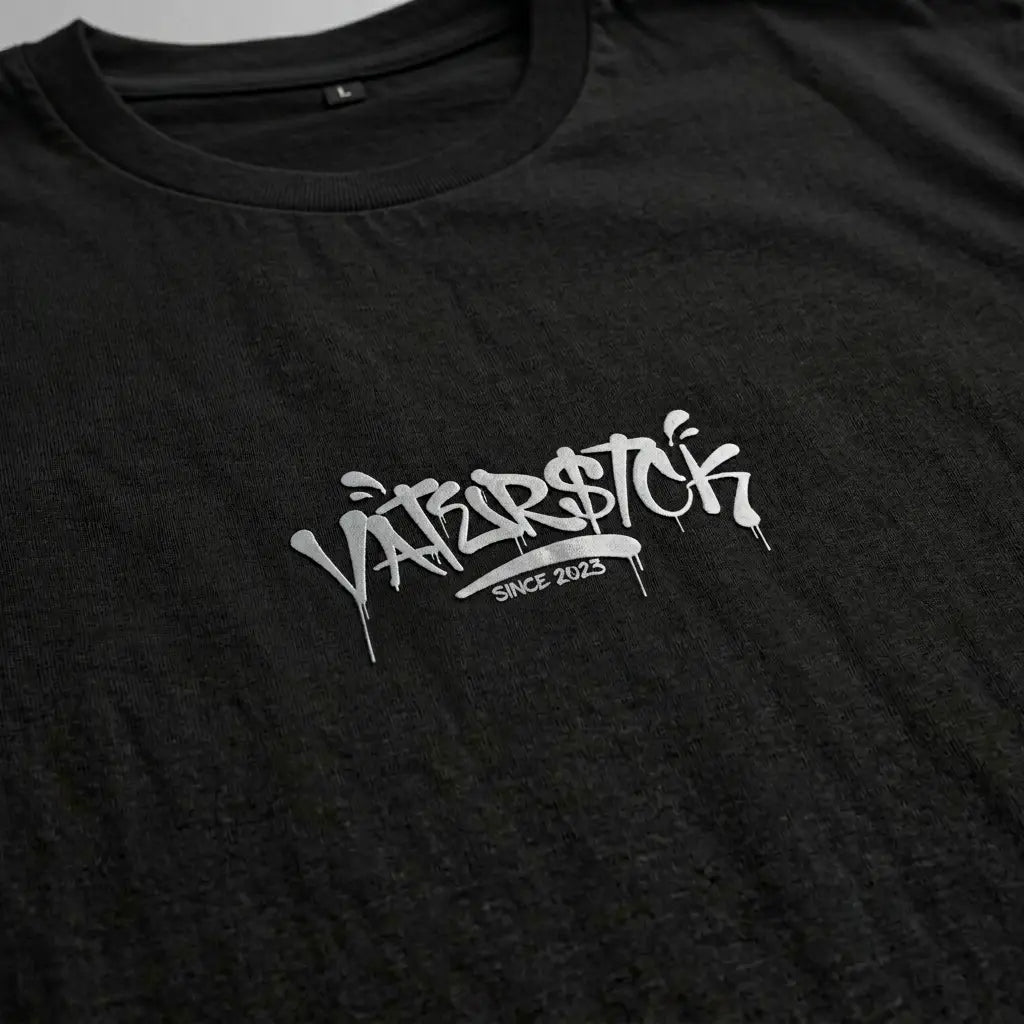Signature Tag – Oversize T-Shirt – Streetwear für Väter – Detailansicht | Vaterstück